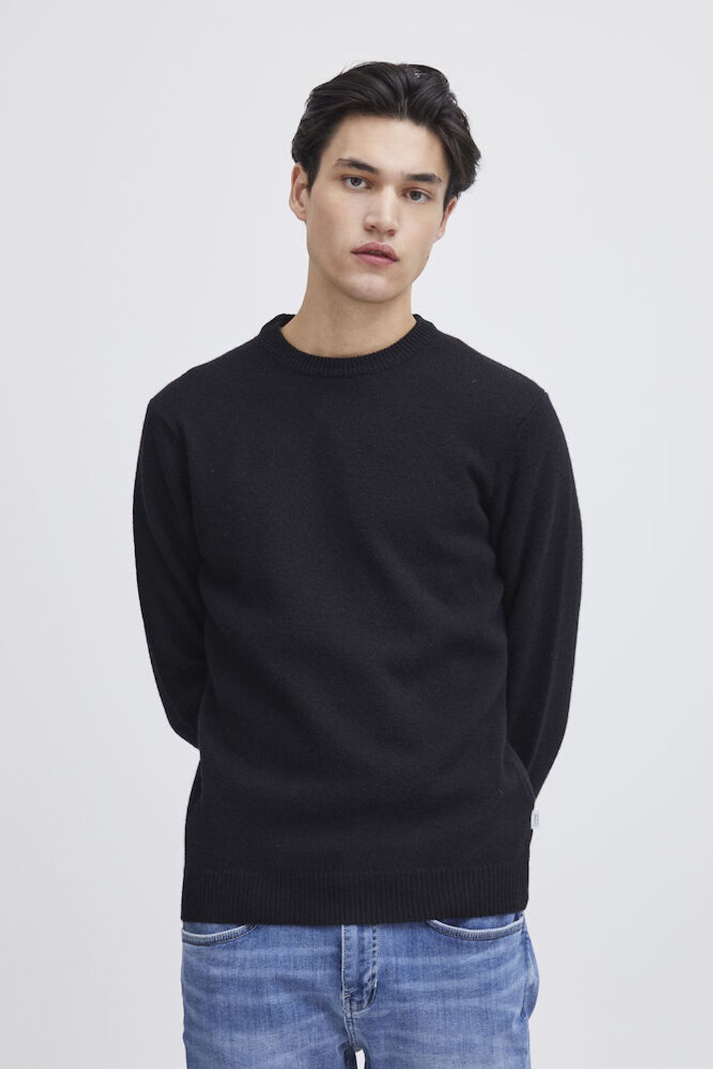 CASUAL FRIDAY Black Wool Mix Jumper