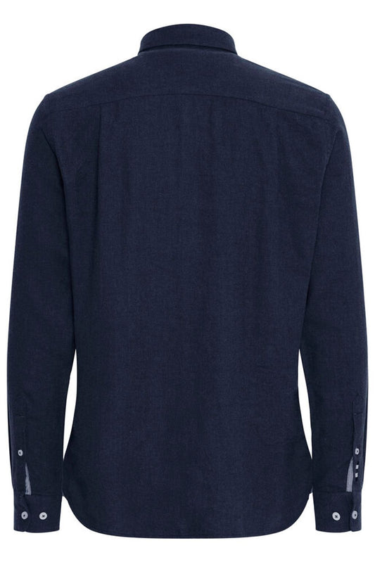FQ1924 NAVY Brushed Cotton Button-Down Shirt