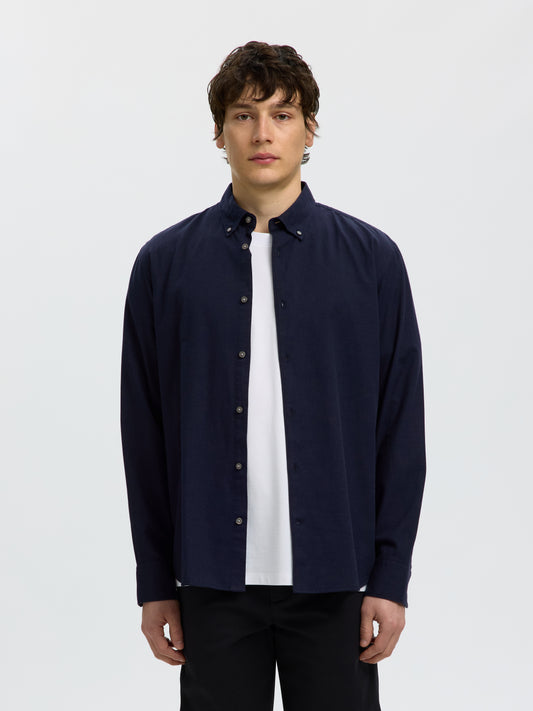 SELECTED Navy Reg Cole Jay Shirt