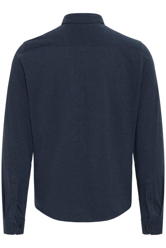 Casual Friday Navy Brushed Cotton Shirt