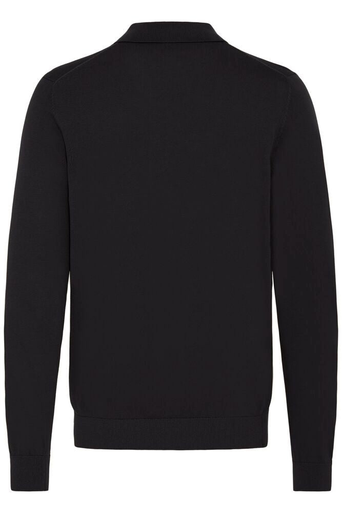CASUAL FRIDAY Black Long Sleeve Polo