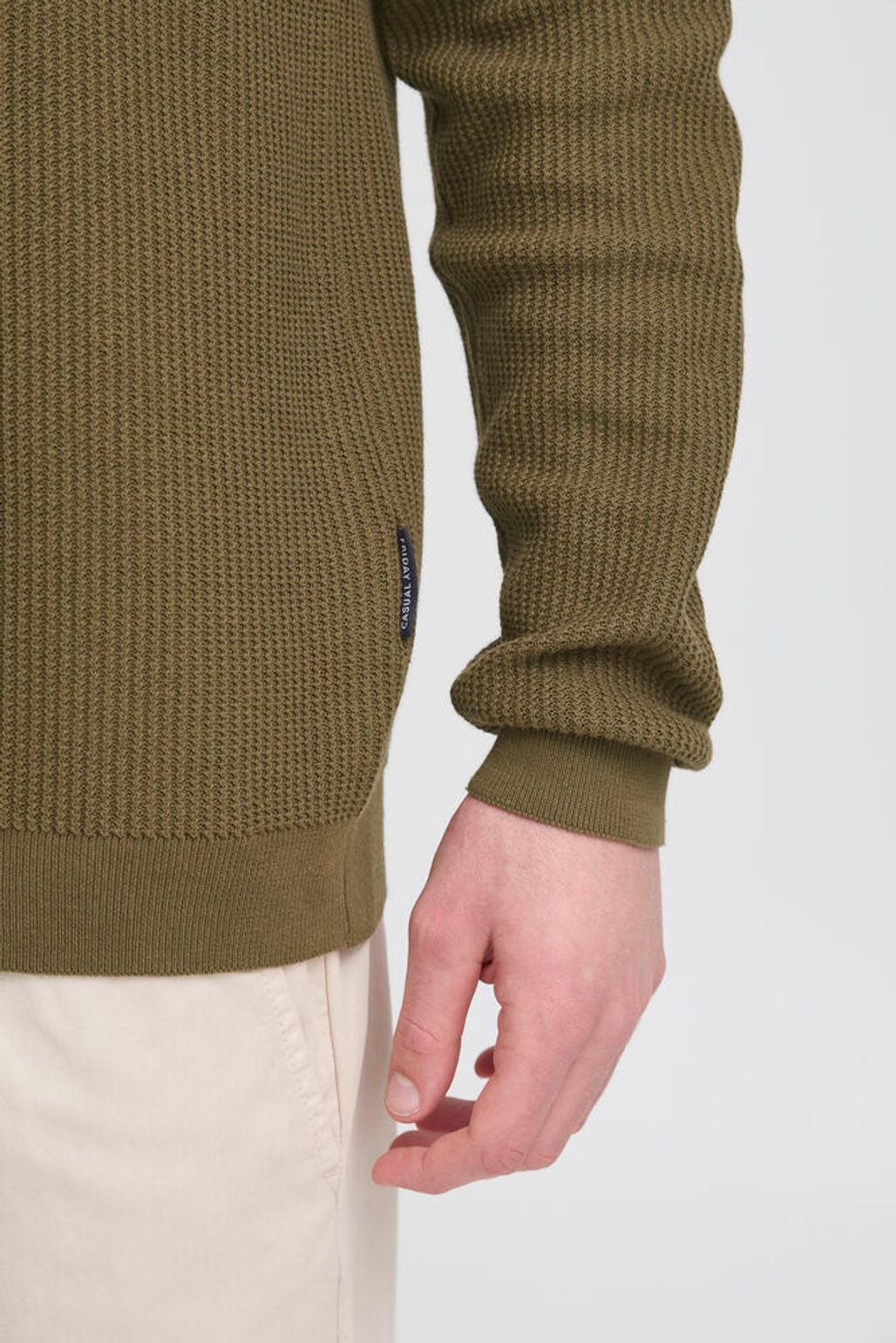 CASUAL FRIDAY Green 1/4 Zip