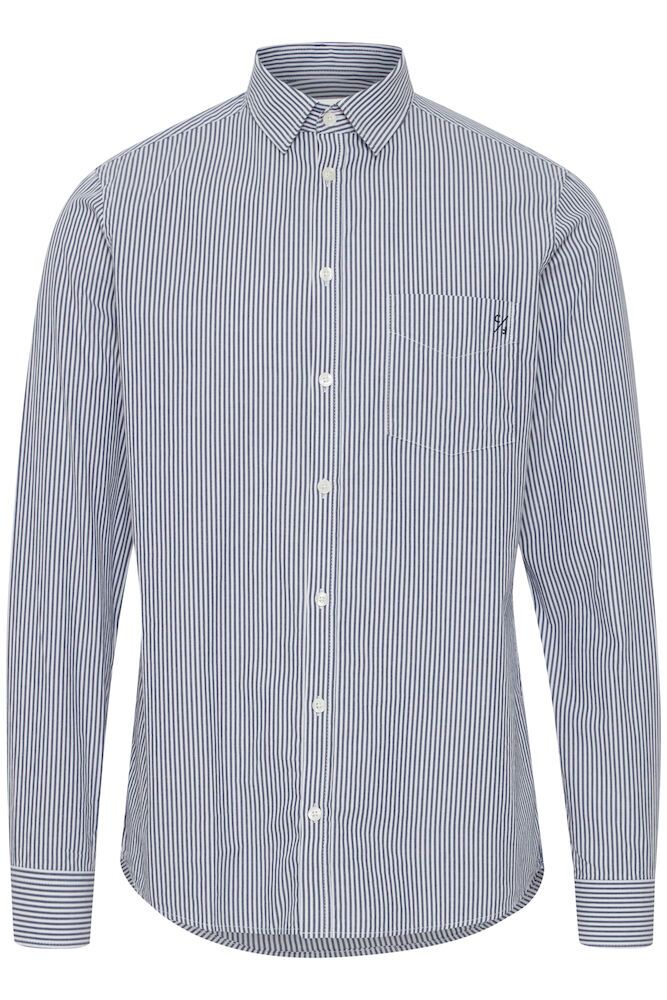 CASUAL FRIDAY Blue White Stripe Anton Shirt