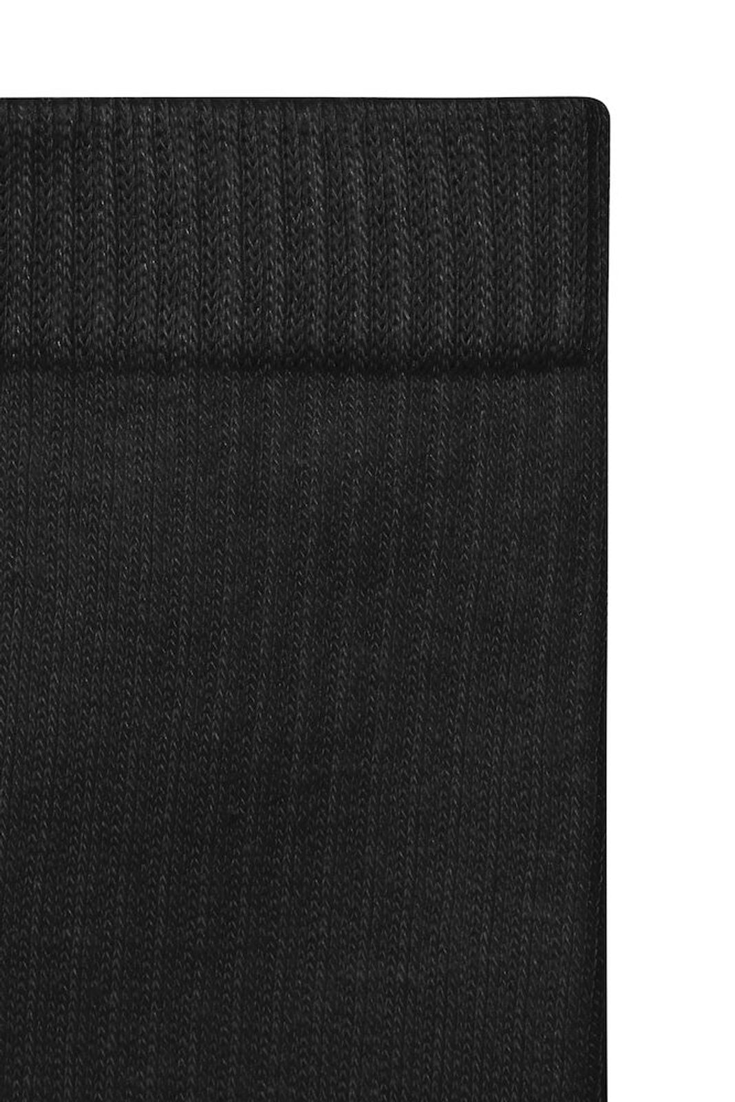 SOLID Black Crew Socks - 1 Pack