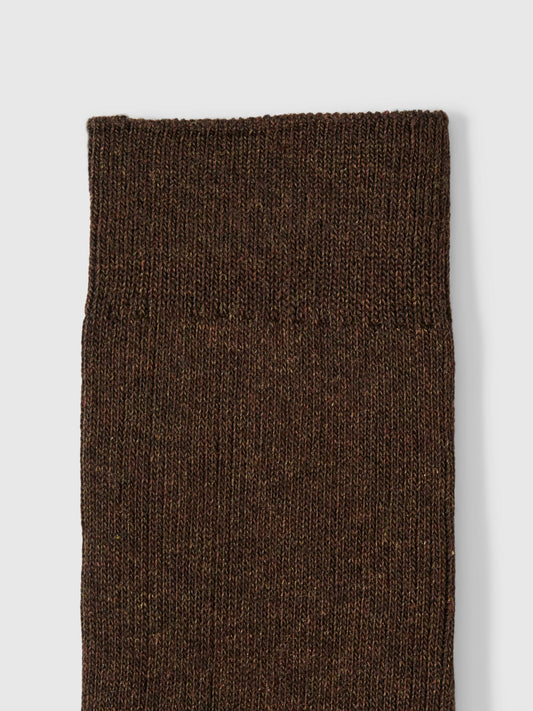 SELECTED HOMME 1PK Mens Brown Socks