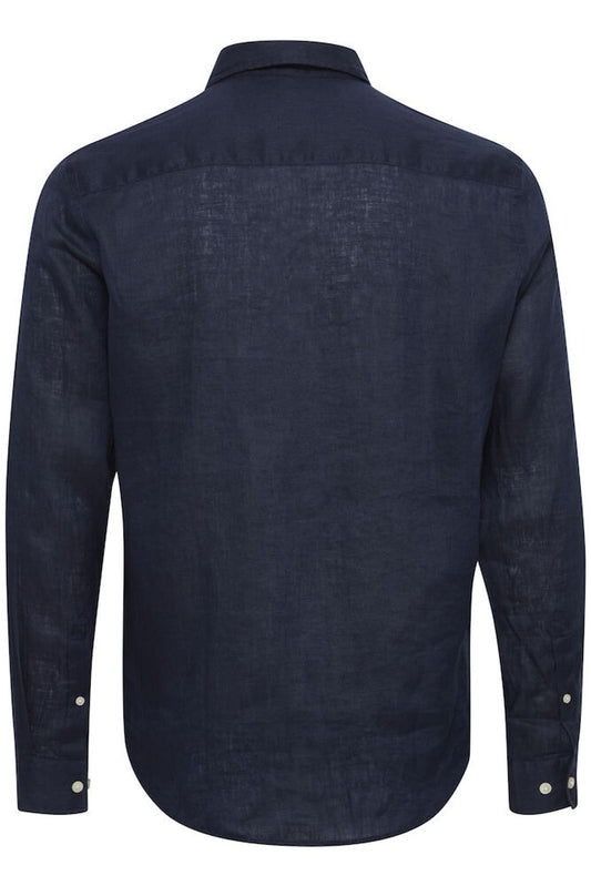 CASUAL FRIDAY Linen Shirt NAVY