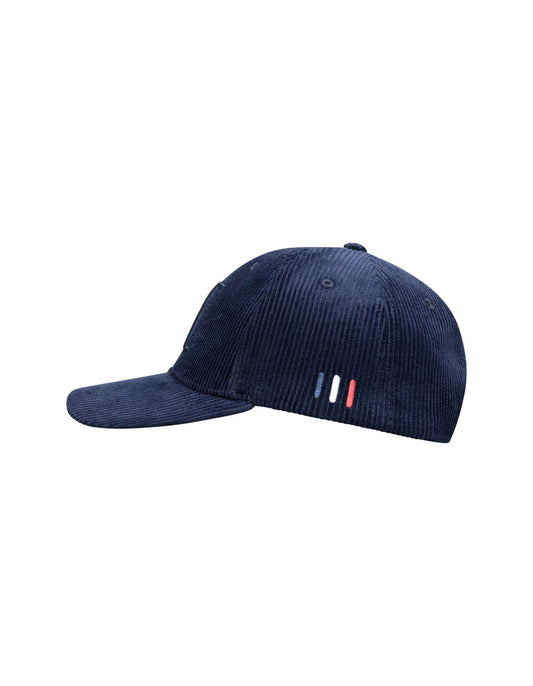 LES DEUX Corduroy Baseball Cap NAVY
