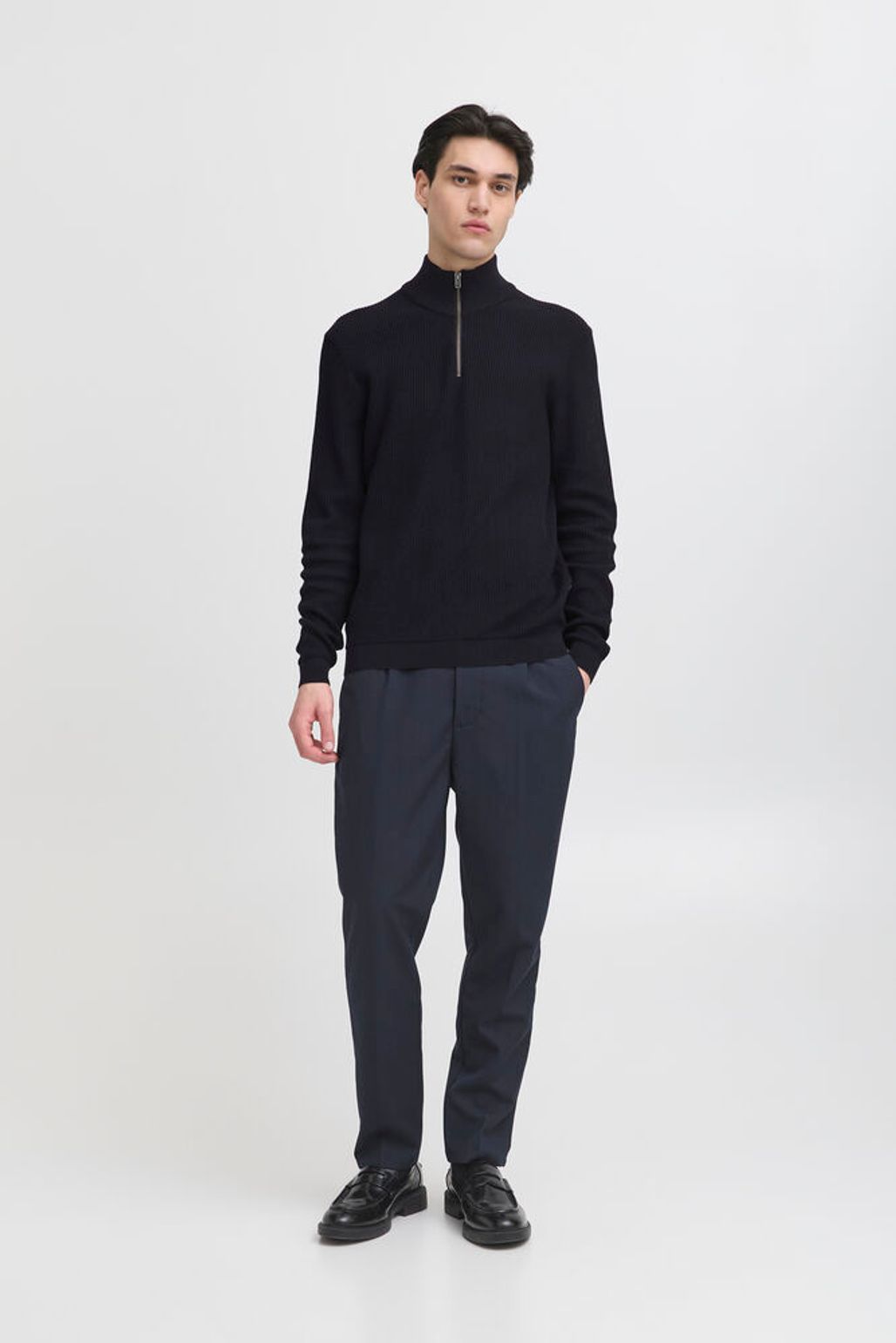 CASUAL FRIDAY Navy 1/4 Zip
