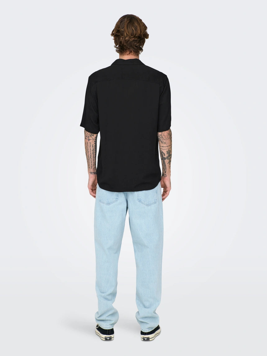 ONLY + SONS Short Sleeve Shirt BLACK