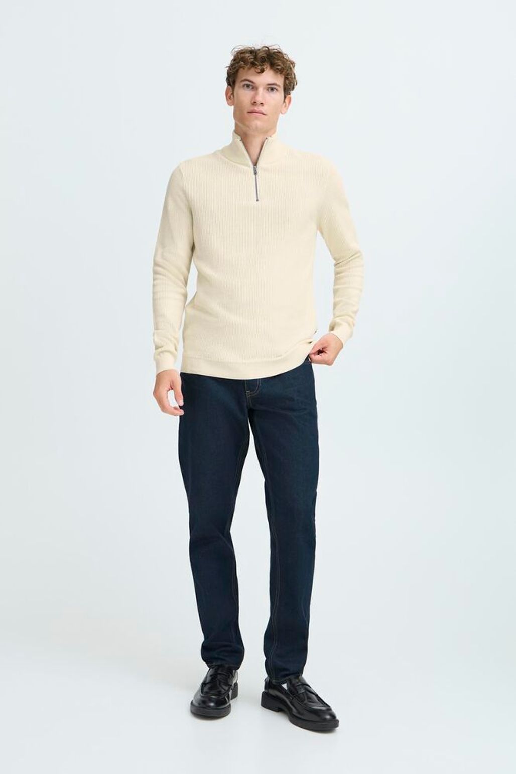 CASUAL FRIDAY Beige 1/4 Zip