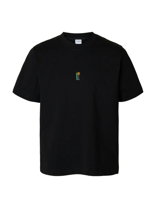 SELECTED HOMME Black Pete Graphic Tee