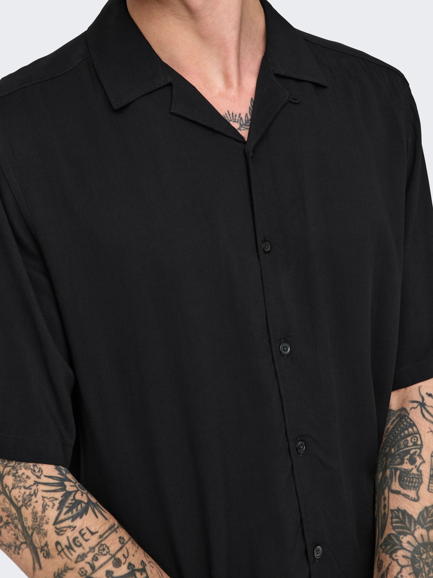 ONLY + SONS Short Sleeve Shirt BLACK