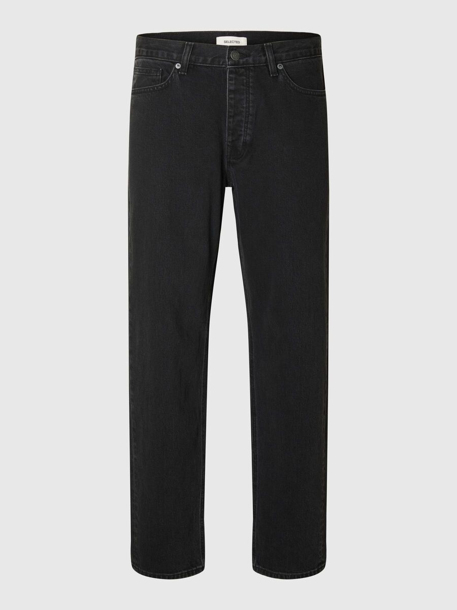SELECTED HOMME Regular Fit Black Jeans