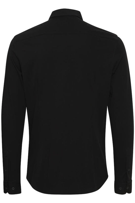 CASUAL FRIDAY Pique Jersey Shirt BLACK