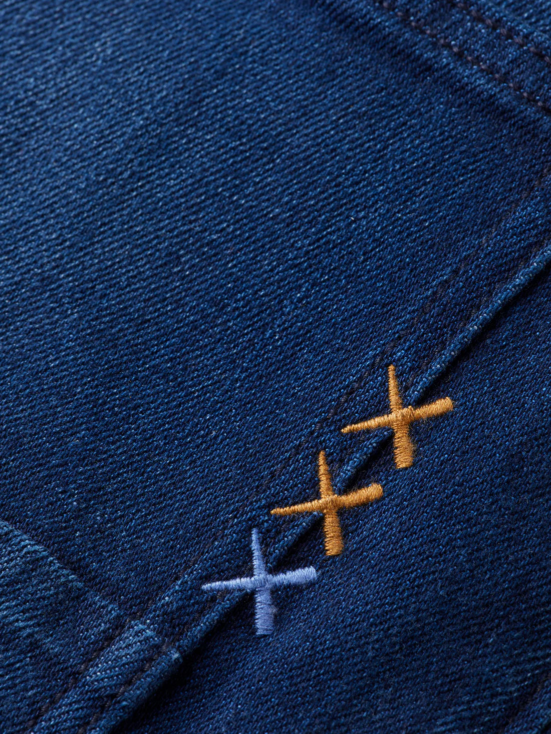 SCOTCH AND SODA Abstract Blue Ralston Jean