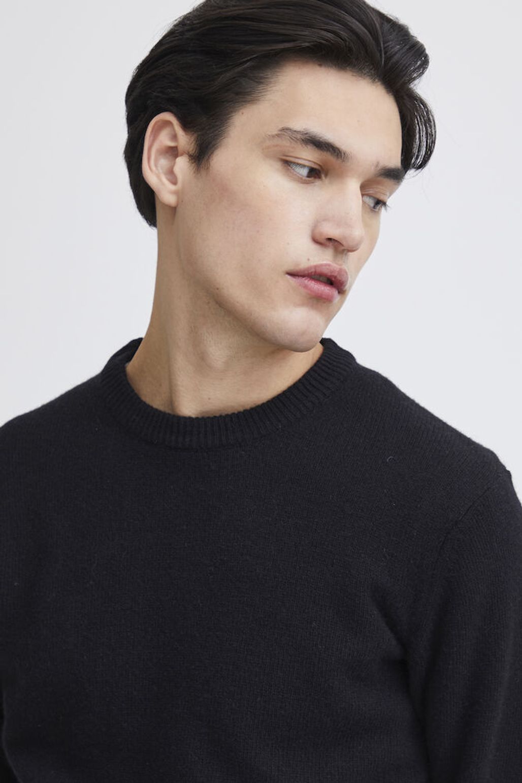 CASUAL FRIDAY Black Wool Mix Jumper