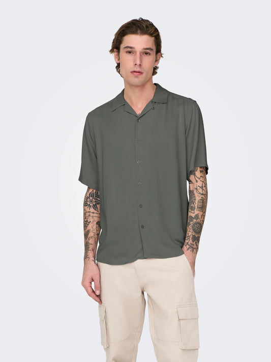 ONLY + SONS Short Sleeve Shirt GREEN