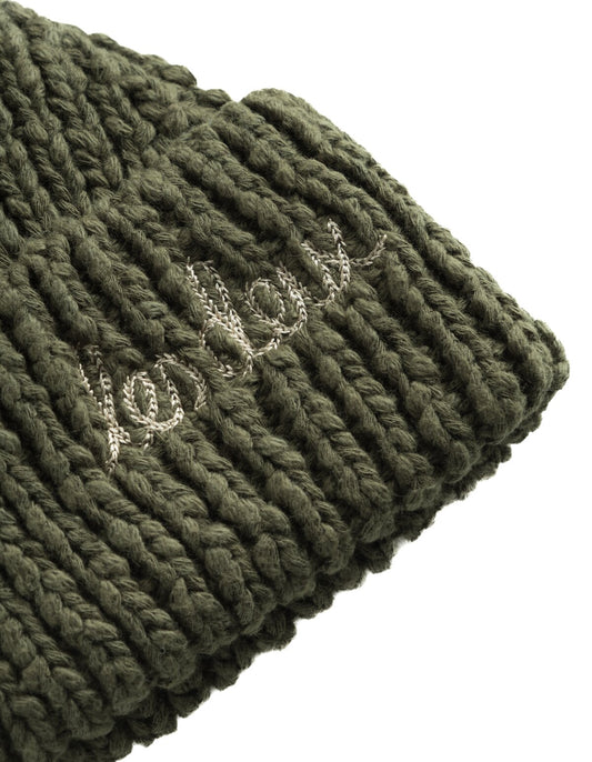 LES DEUX Cotton Beanie GREEN