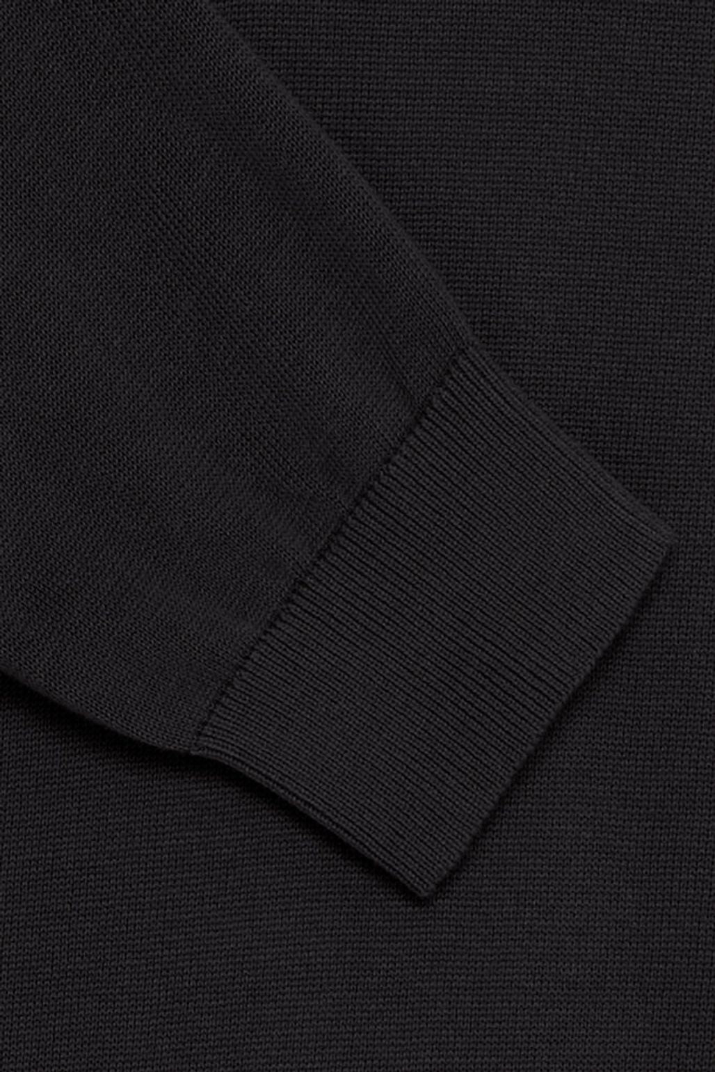 CASUAL FRIDAY Black Long Sleeve Polo