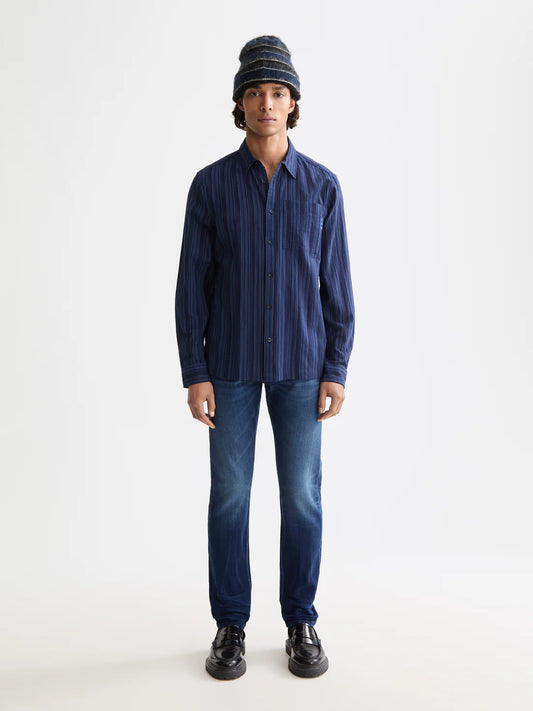 SCOTCH AND SODA Abstract Blue Ralston Jean