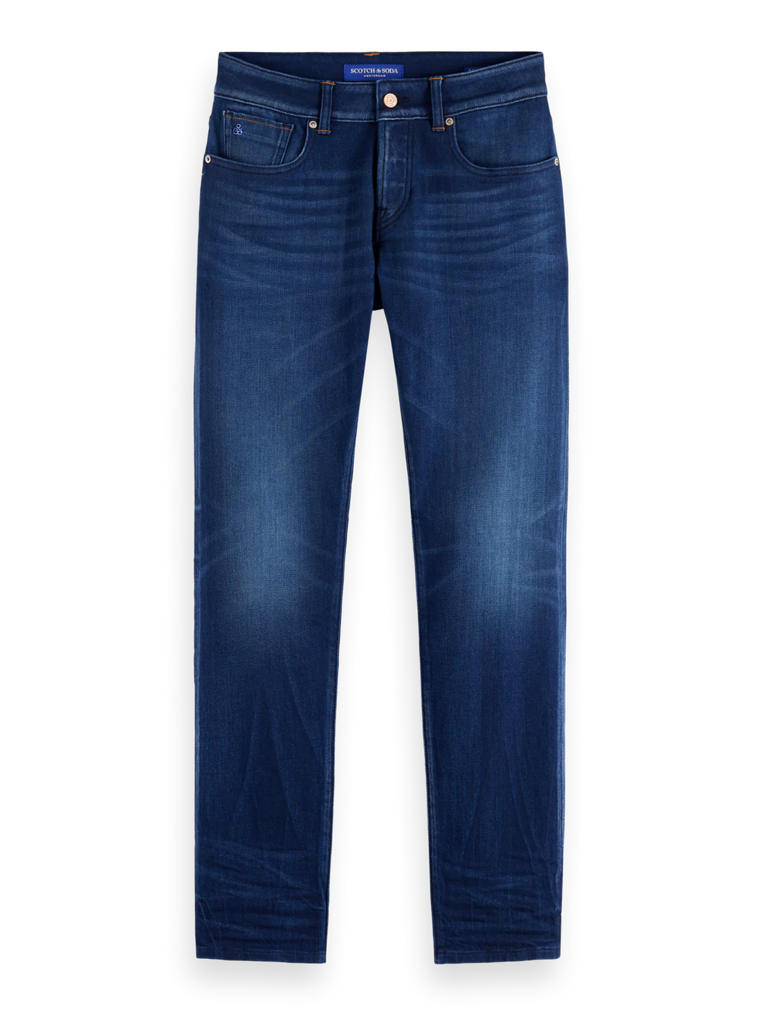 SCOTCH AND SODA Abstract Blue Ralston Jean