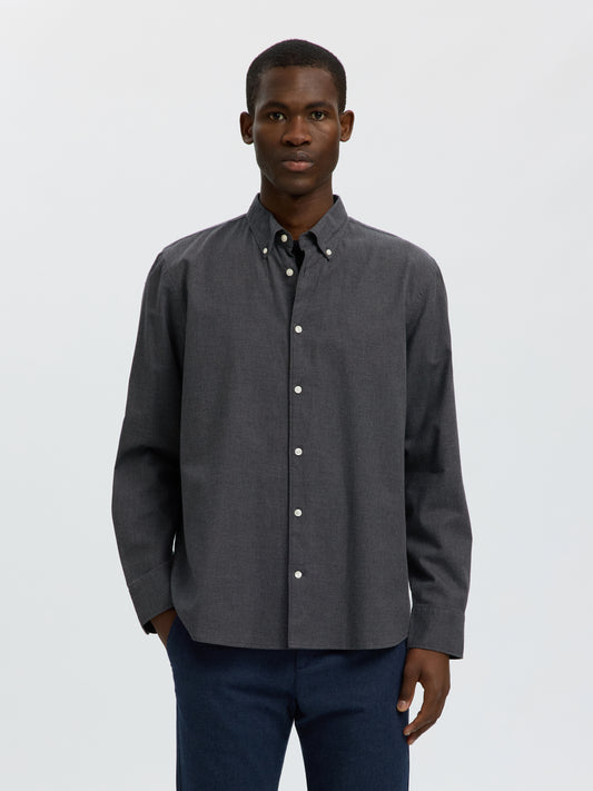 SELECTED Gray Reg Cole Jay Shirt