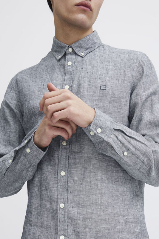 Casual Friday Grey Linen Shirt