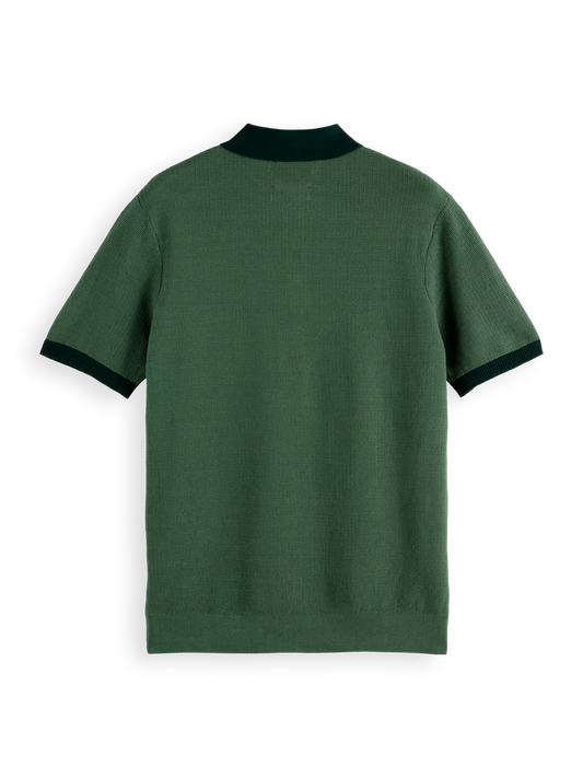 SCOTCH AND SODA PIQUE POLO GREEN