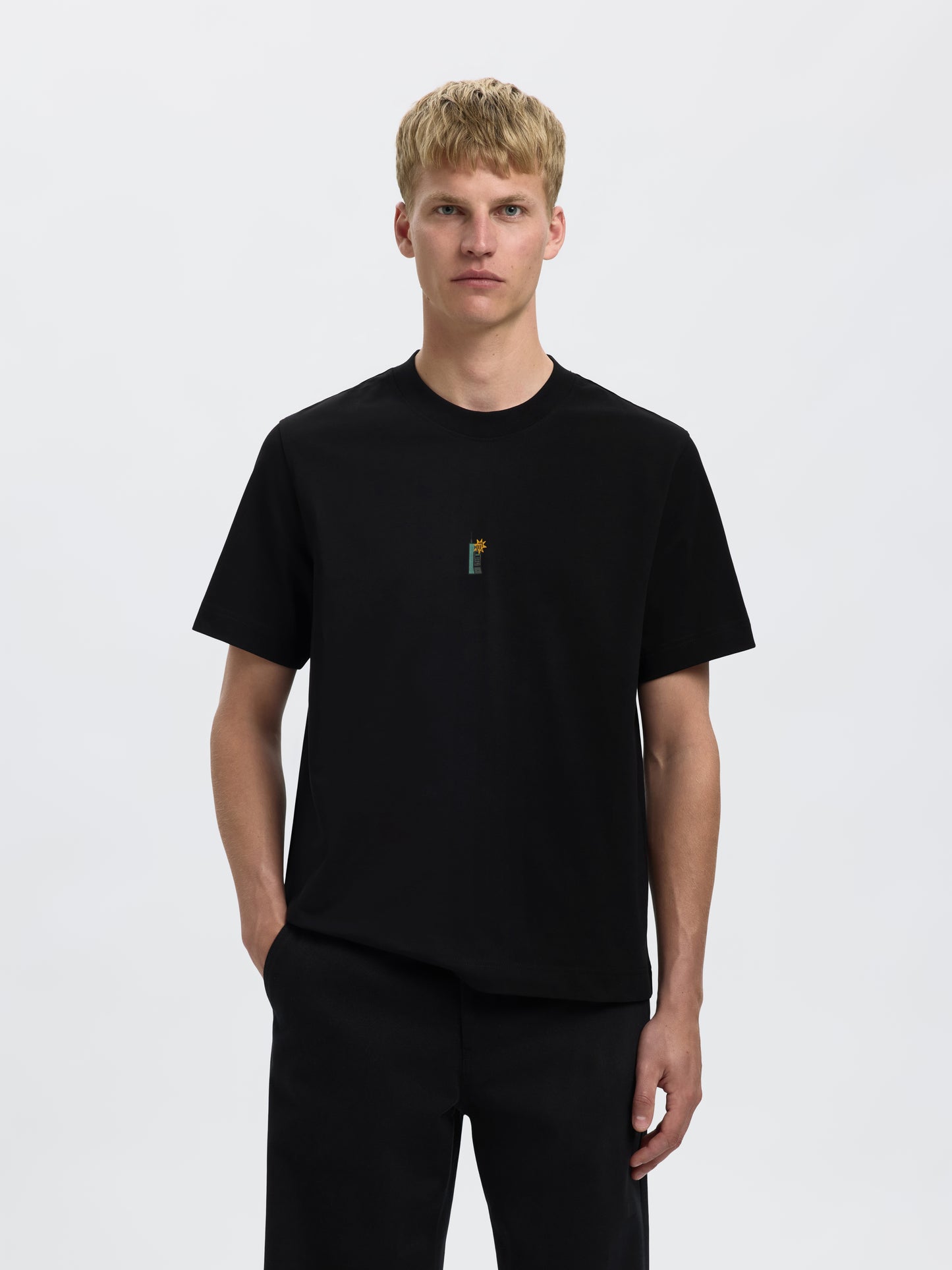 SELECTED HOMME Black Pete Graphic Tee