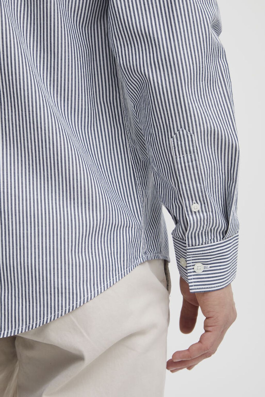 CASUAL FRIDAY Blue White Stripe Anton Shirt