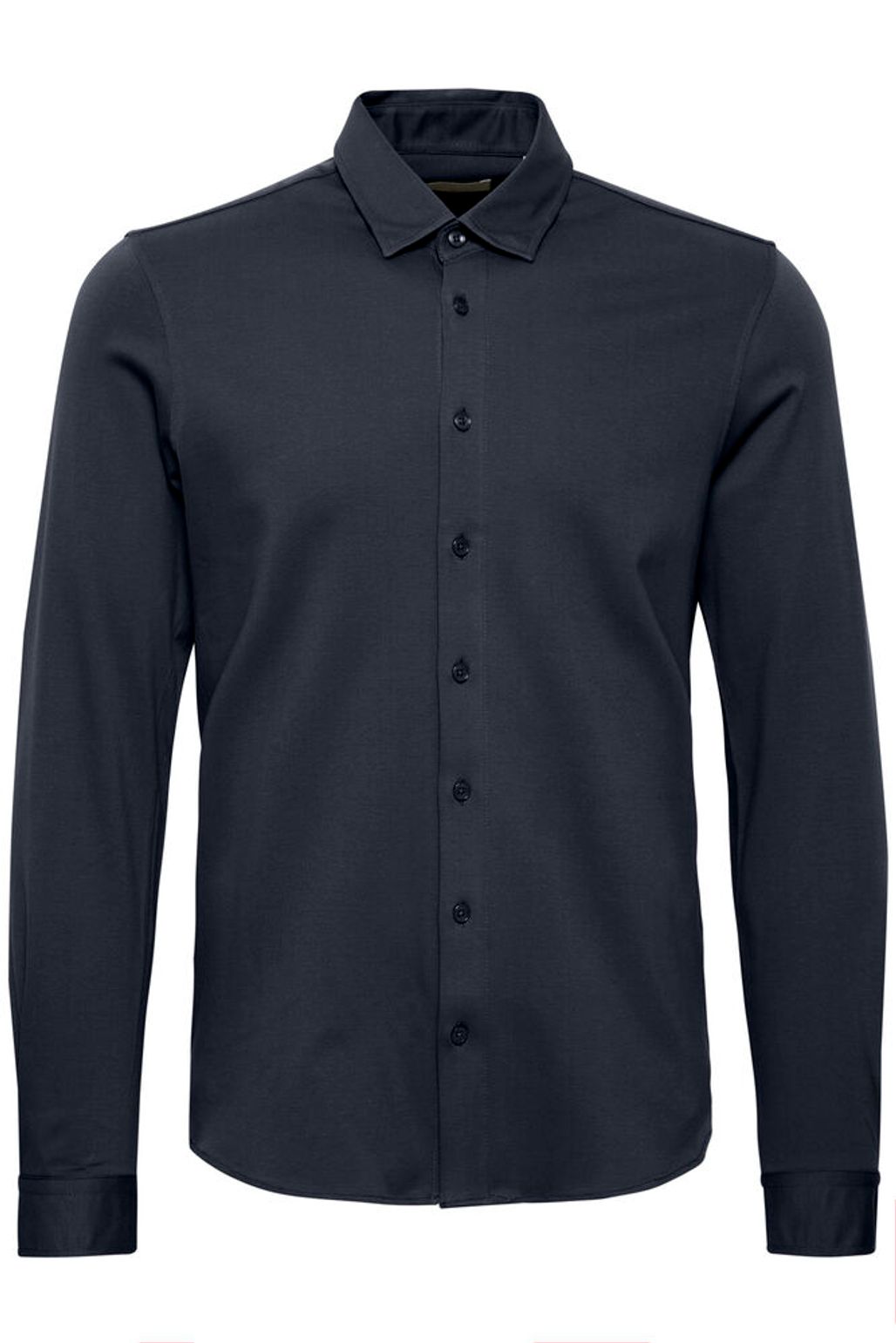 CASUAL FRIDAY Pique Jersey LS Shirt NAVY