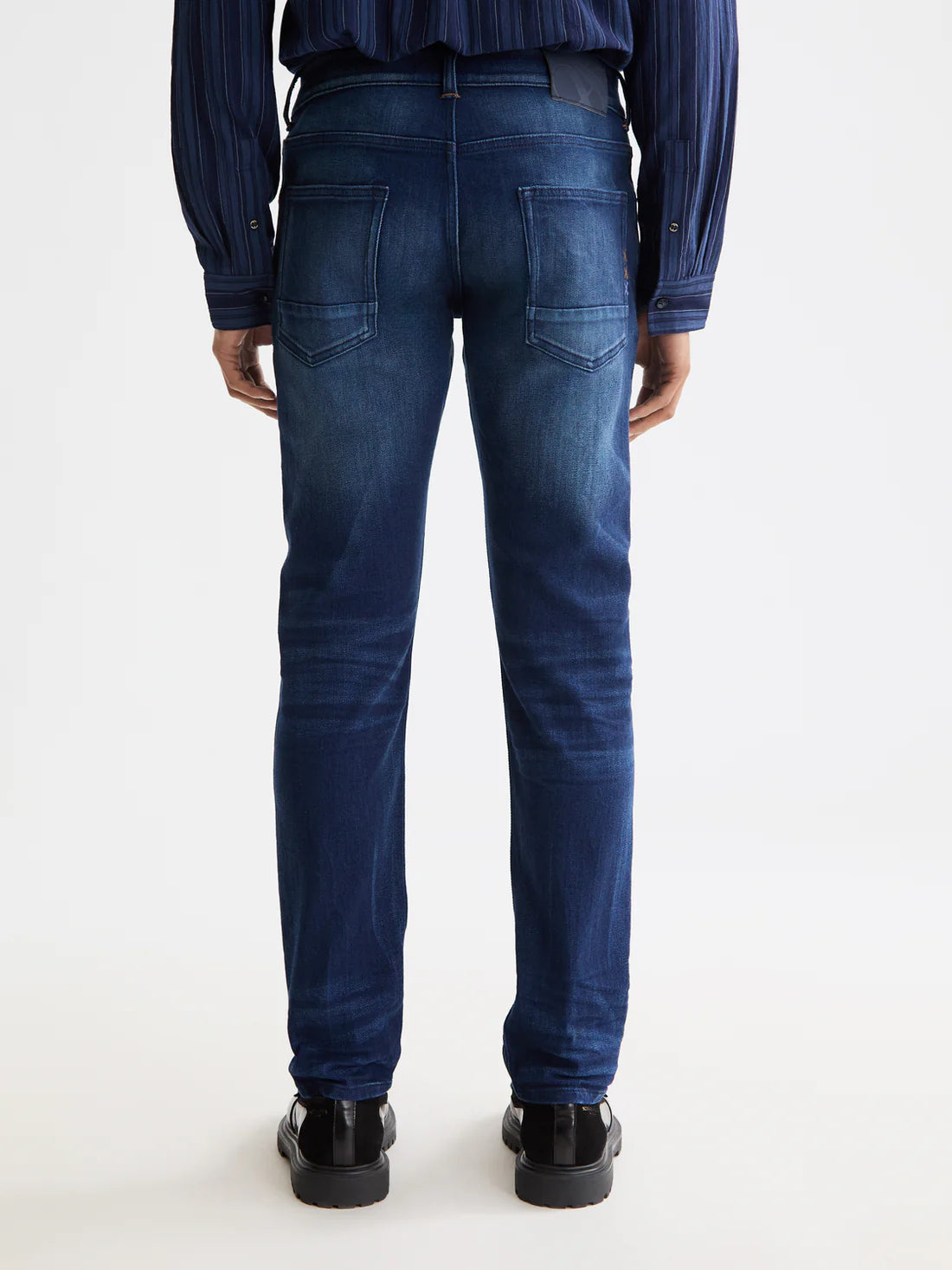 SCOTCH AND SODA Abstract Blue Ralston Jean