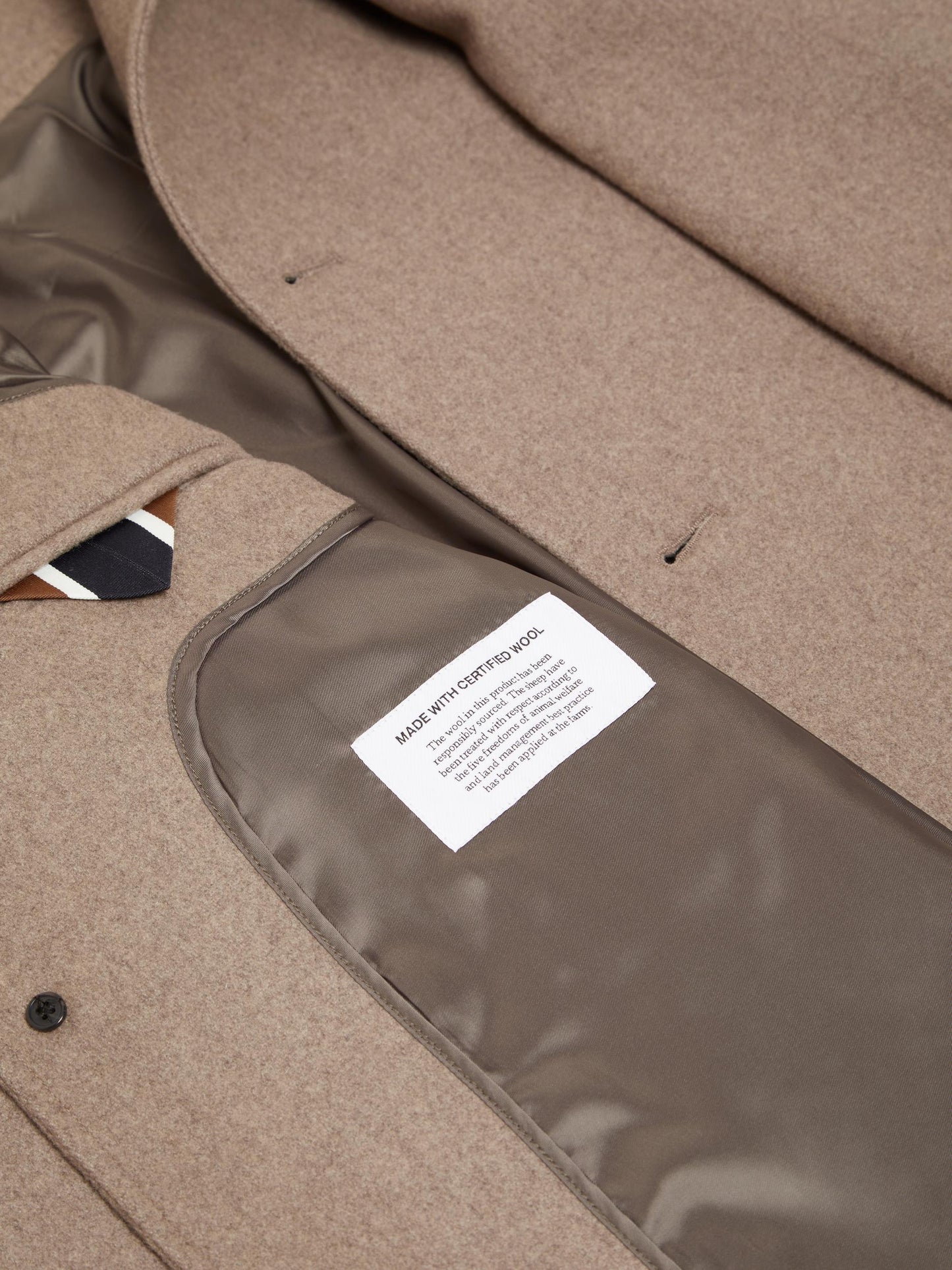 SELECTED HOMME Wool Coat Brown