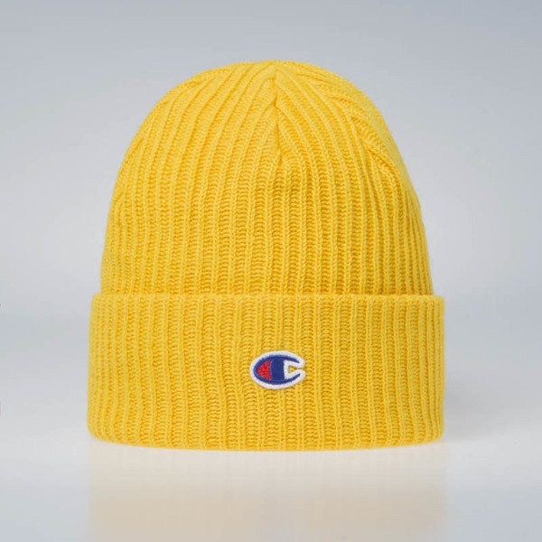 CHAMPION Beanie Hat Yellow –