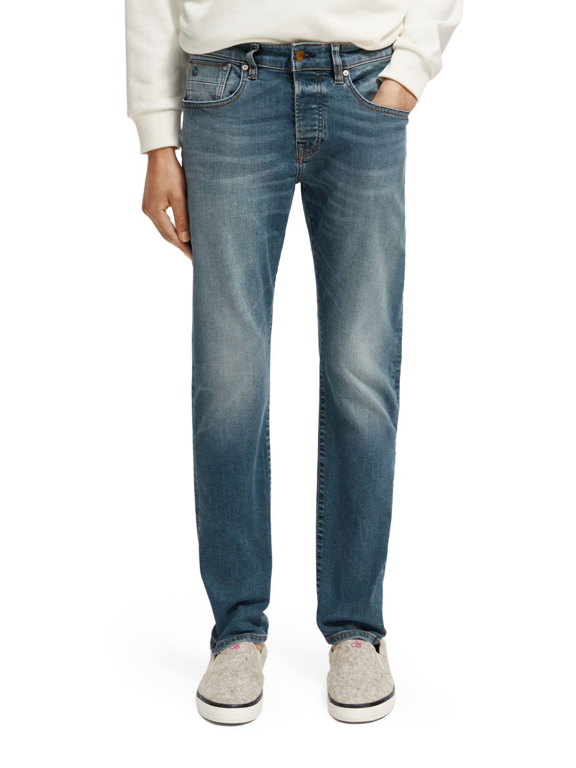 SCOTCH AND SODA Stretch Blue Ralston Jean