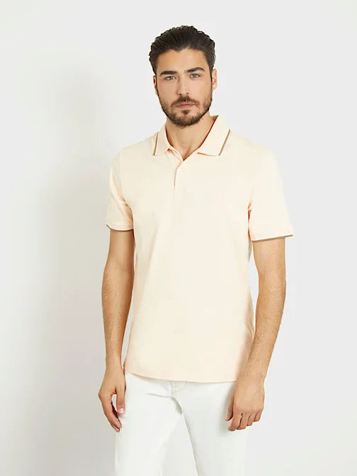 GUESS Short Sleeve Polo Pink