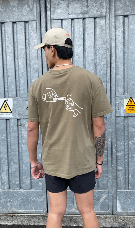 SOLID Hydrated T Shirt Green