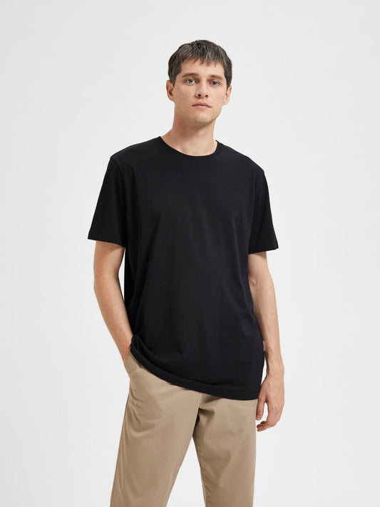 SELECTED HOMME Basic T-Shirt BLACK