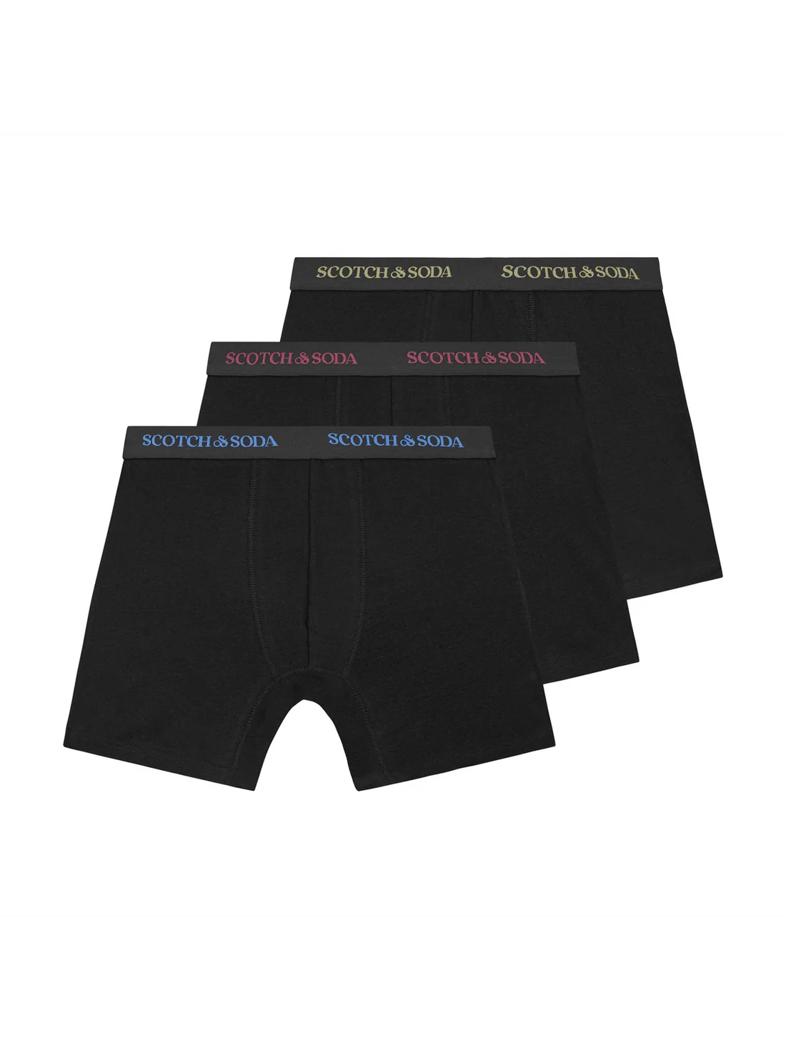 SCOTCH AND SODA 3PK Underwear BLACK