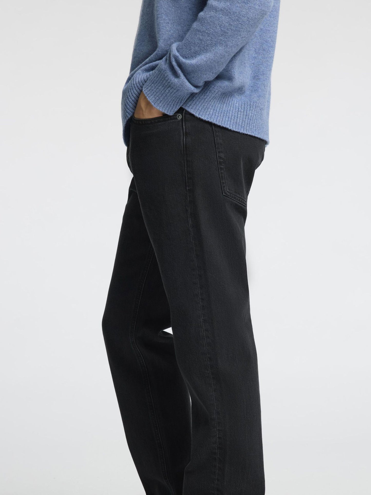 SELECTED HOMME Regular Fit Black Jeans