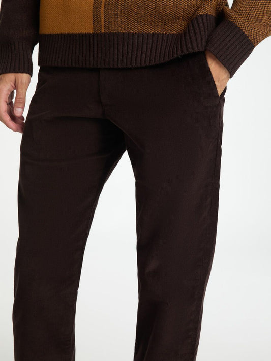 SELECTED HOMME Cord Trouser BROWN