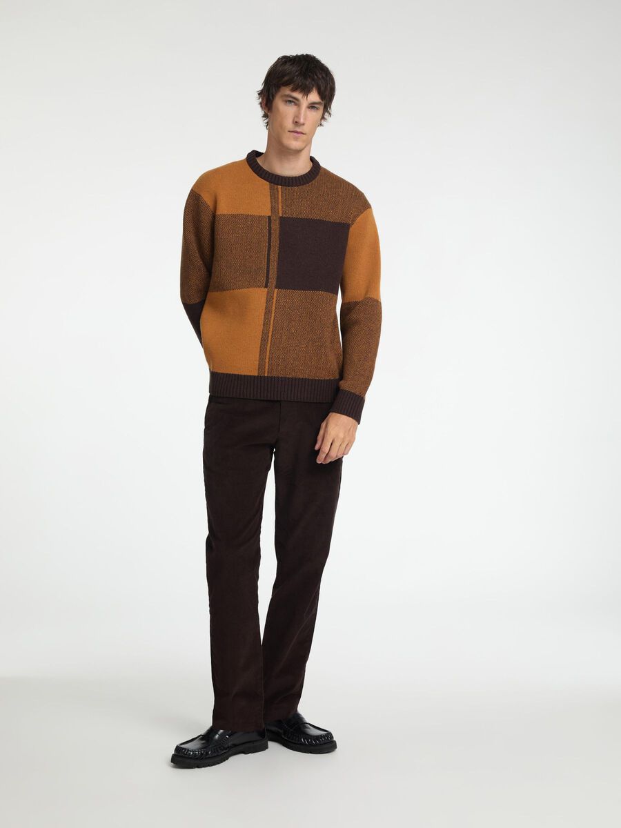 SELECTED HOMME Cord Trouser BROWN