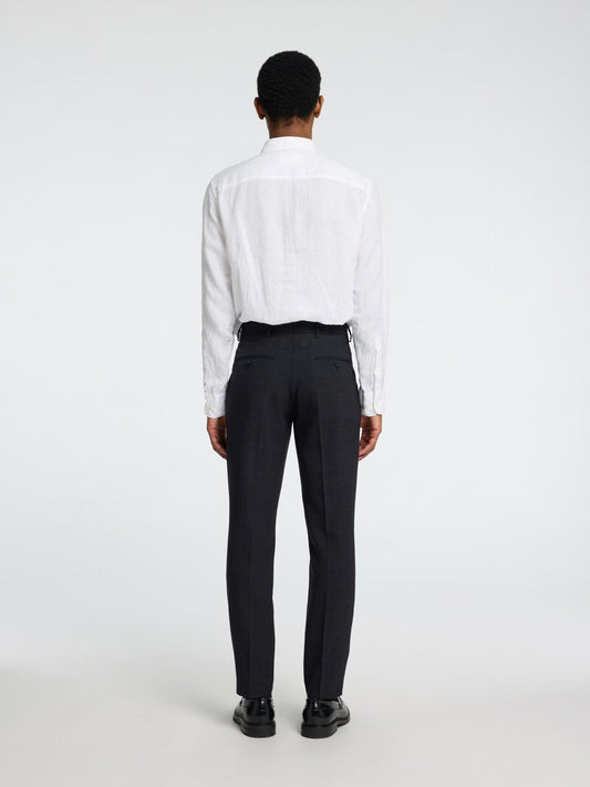 SELECTED HOMME Linen Suit Trouser BLACK
