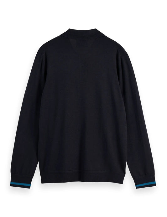 SCOTCH AND SODA Knitted Long Sleeve Polo
