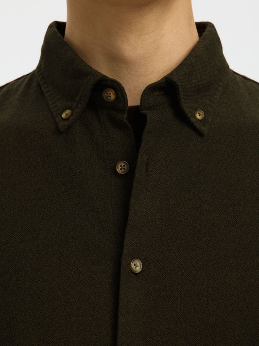 SELECTED Green Button Down Shirt