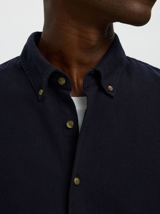 SELECTED HOMME Navy Button Down Shirt
