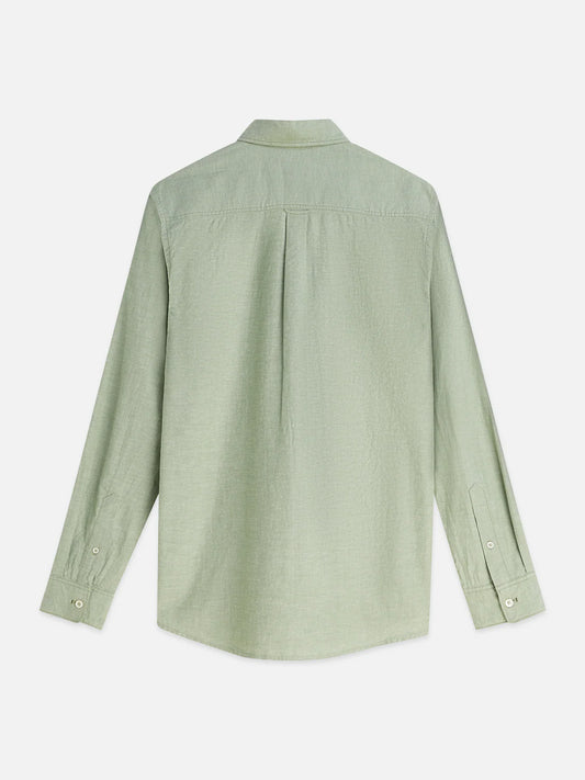 Scotch & Soda Green Oxford Cotton Button-Down Shirt
