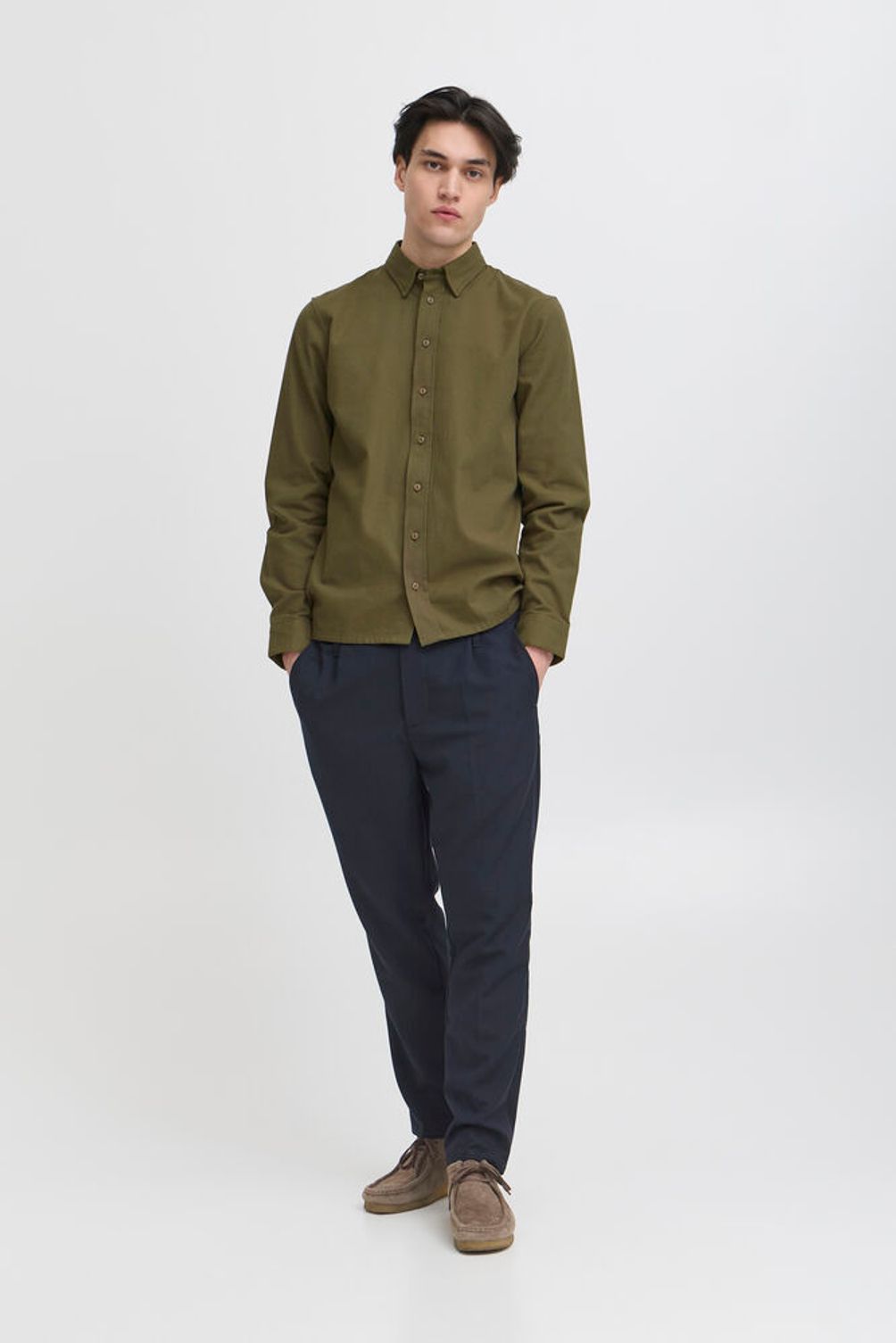 CASUAL FRIDAY Green Slim Fit Shirt