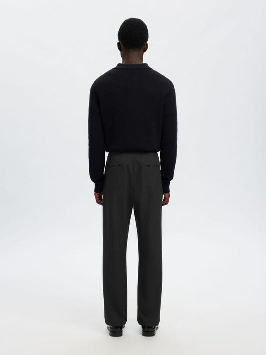 Selected Straight Fit Black Trouser