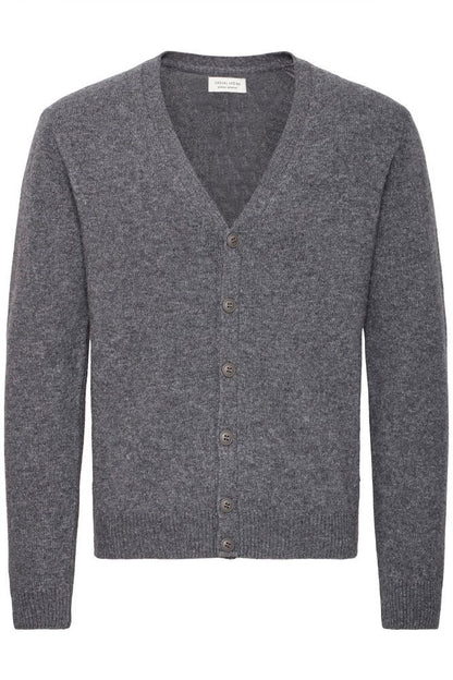 ITALIAN Lambswool Cardigan GREY